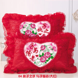 Red Color Heart Shaped Cushions